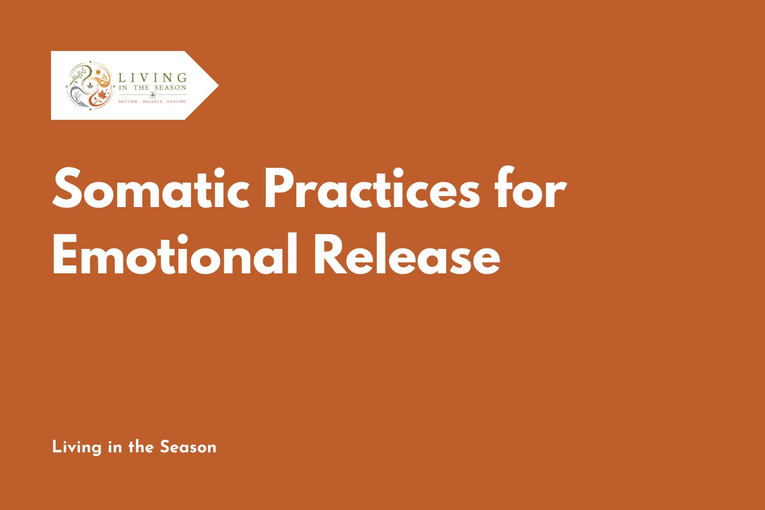 Somatic Practices for Emotional Release