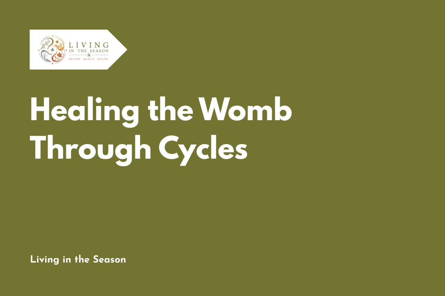 Healing the Womb Through Cycles