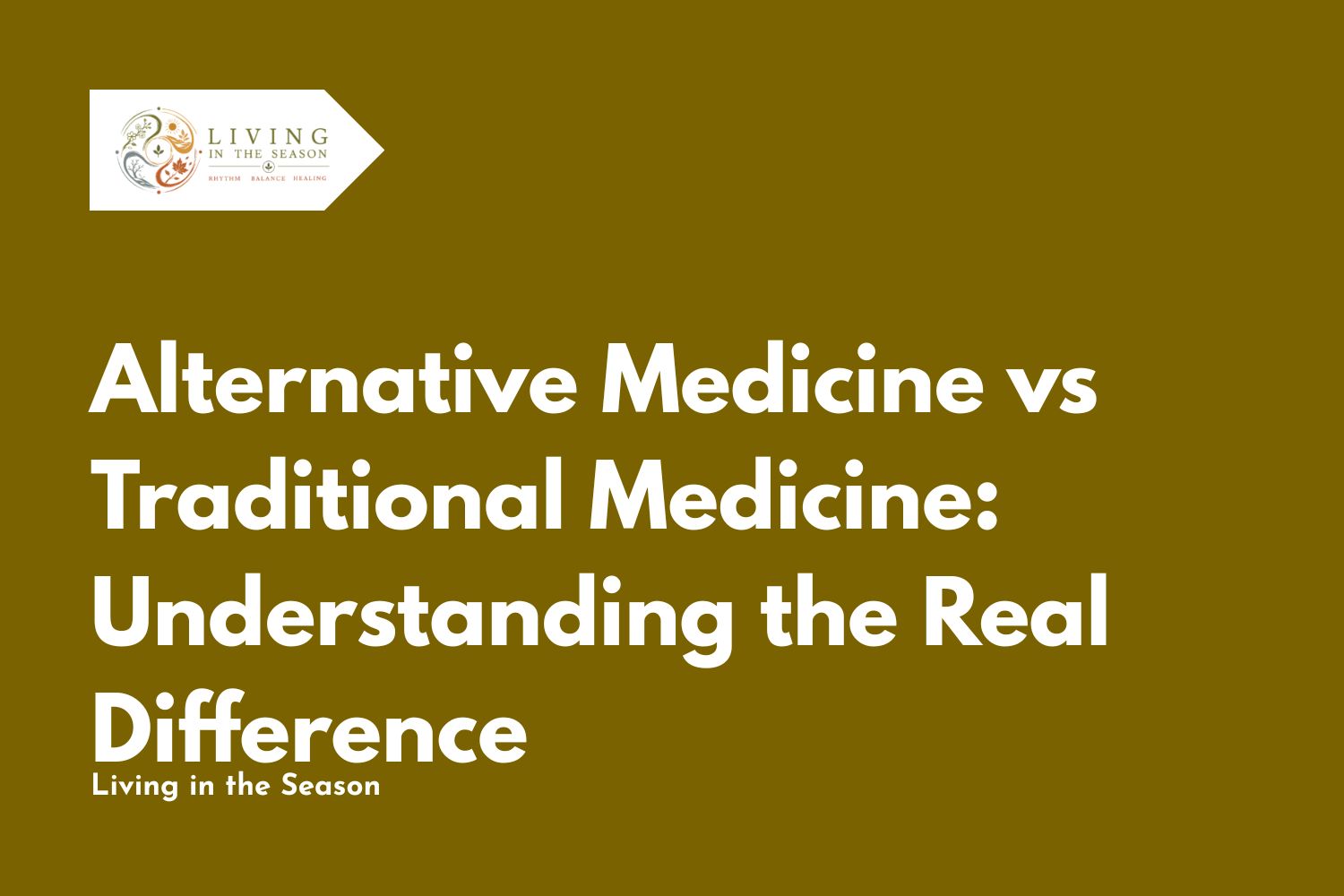 Alternative Medicine vs Traditional Medicine: Understanding the Real Difference