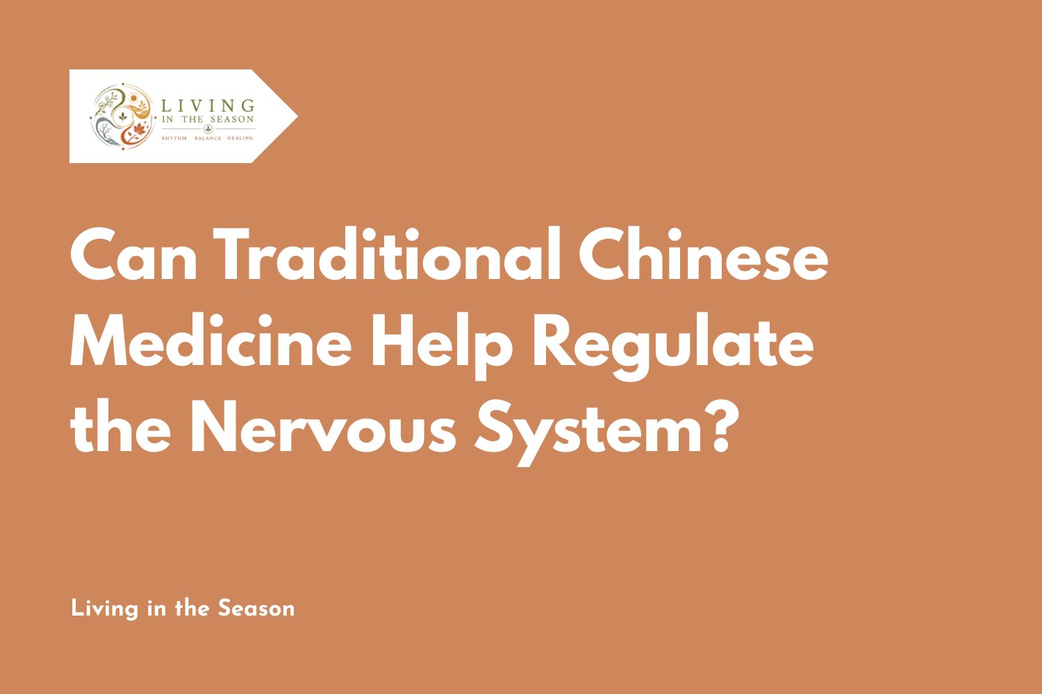 Can Traditional Chinese Medicine Help Regulate the Nervous System?